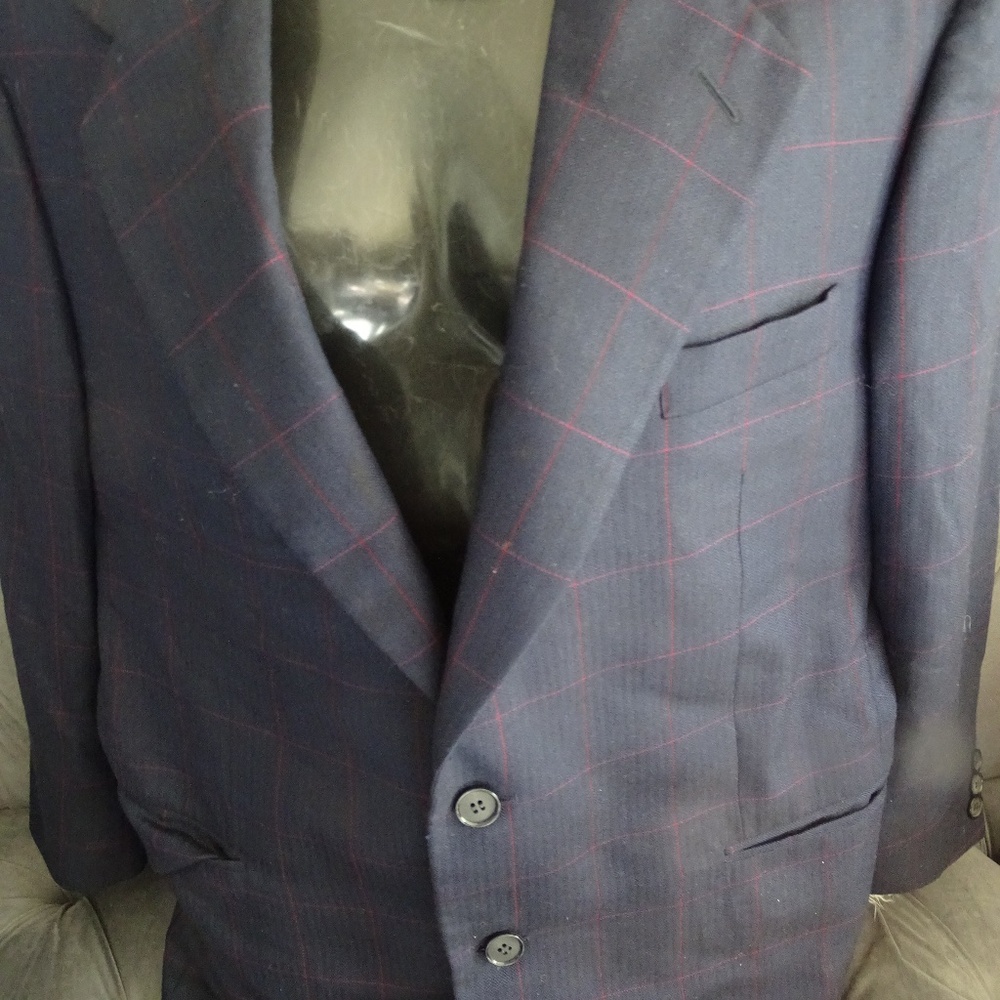 MENS ROMOLO FRACASSI SUIT JACKET 22 INCHES PIT-PIT 29 INCHES LONG